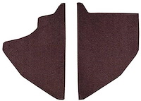 F9551515 1974-79 Ford F-Series Kick Panel Inserts w/ Mass Backing - Cutpile - Maroon