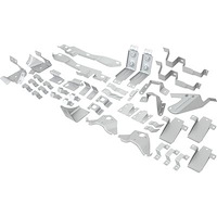 FBK6566 Body Bracket Kit 1965-66 Ford Mustang; Fastback; 43-Piece Set
