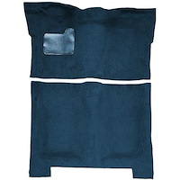 GN11138212 1974-75 Buick Regal; 4-Door; Complete Molded Carpet Kit; Cutpile; Dark Blue