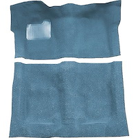 GN21138103 1974-75 Buick Regal; 2-Door; Complete Molded Carpet Kit; Mass Backing; Cutpile; Blue