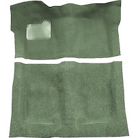 GN21138148 1974-75 Buick Regal; 2-Door; Complete Molded Carpet Kit; Mass Backing; Cutpile; Willow Green
