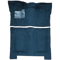 GN21138212 1974-75 Buick Regal; 4-Door; Complete Molded Carpet Kit; Mass Backing; Cutpile; Dark Blue