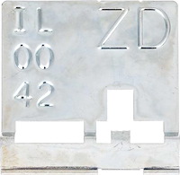 HC101 1969 Camaro, 69-70 Nova; Radiator Tag; with 396 and Manual Trans; Code ZD