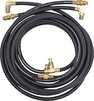HK223 1951-61 Cadillac/Chrysler/Plymouth/Dodge/Ford; Convertible Top Hydraulic Hose Set; w/ Power Top; Black Rubber Offset Style