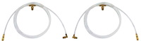 Convertible Top Hose Set for 1967-1969 Chevrolet Camaro, Pontiac Firebird [White, Nylon]
