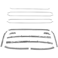 IN11070G Headliner Retainer Strip Set with Bows for 1968-1972 Pontiac GTO, LeMans, Tempest