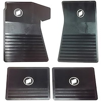 IN2356Z Rubber Floor Mat Set for 1961-1975 Buick Models, Skylark, LeSabre, Wildcat
