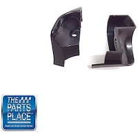 IN3283Z 1966-67 Buick Skylark, Oldsmobile Cutlass, Pontiac GTO; Wind Lace End Caps; Quarter Window; Paint To Match; Pair
