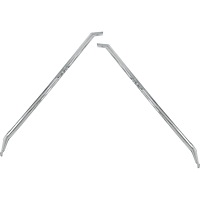 K1016 Chrome Front Vent Window Pillar Moldings for 1967 Chevy Camaro, Pintiac Firebird