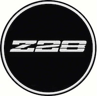 Wheel Center Cap Decal 1985-1990 Chevy Camaro IROC-Z - 2.500 in. - 3-Dimensional Z28