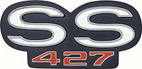 Grille and Rear Panel Emblem 1966-1967 Chevelle SS 427