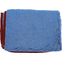 K89806A 16" x 16" Blue Monster Microfiber Towel, Each