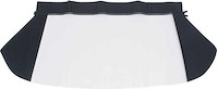 MA156202 1965-66 Plymouth Valiant; Convertible Rear Window; Plastic Curtain; Pinpoint Vinyl; Black