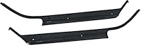 MA8181100 1967-69 Barracuda, 1967-72 Dart, Inner Pillar Post Moldings, Black, Pair