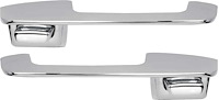 MB2262 Front Outer Door Handle Set 1967-70 Dodge, Plymouth A & B Body; with Chrome Buttons