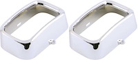 ME1308 Park Lamp Bezels-1972-74 Plymouth Barracuda, Cuda; RH and LH; Pair