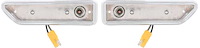 ME1515 1970-71 Challenger; Front Fender Side Marker Bezel Set; Pair