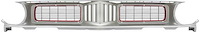 ME175957 1972-74 Plymouth Barracuda, Cuda; Front Grill Assembly