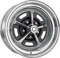 MW865 Ford, Mopar, Magnum 500 Wheel, 15" x 8", w/ 5 x 4-1/2" Bolt Pattern, 4.5" Backspace, Offset 0, Each