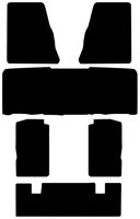 N141 Carpet Underlay Set for 1962-1967 Chevy II, Nova