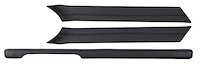 PADKIT1 1967-68 Mustang Lower Instrument Panel Pad/Windshield Pillar Pad Kit- Black