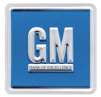 "GM Mark of Excellence" Door Emblem 1967-1974 GM Cars
