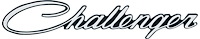 PS500119 Metal Sign Photorealistic; Challenger Logo; Measures 20" X 4"