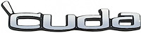 PS500120 Metal Sign Photorealistic; 'Cuda Logo; Measures 20" X 4"