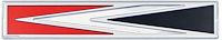 PS500127 Metal Sign Photorealistic; Charger Arrow Logo; Measures 20" X 4"
