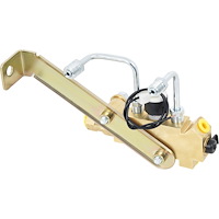 PV29200 GM Proportioning Valve & Bracket Kit, Disc/Drum, Left Side Mount, Fits 1/2" & 9/16" Master Cyl Ports, Brass