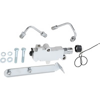 PV29200C GM Proportioning Valve & Bracket Kit, Disc/Drum, Left Side Mount, Fits 1/2" & 9/16" Master Cyl Ports, Chrome