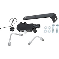 PV49200B GM Proportioning Valve & Bracket Kit, Disc/Disc, Left Side Mount, Fits 1/2" & 9/16" Master Cyl Ports, Black