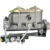 PV49201B GM Proportioning Valve & Bracket Kit, Disc/Disc, Bottom Mount, Fits 1/2" & 9/16" Master Cyl Ports, Black