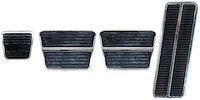 R5008 Pedal Pad Kit Manual Transmission-1969-74 GM; Without Disc Brakes Emblem-8 Piece