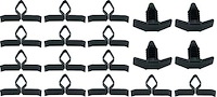 Hood to Cowl Seal Clip Set for 1970-1981 Chevy Camaro [18-Piece]