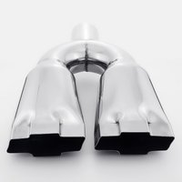ST779D 13.8 in. Polished Stainless Steel Twin Bow Tie Exhaust Tip