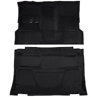 T1197401 1974-80 Chevrolet, GMC Pickup; Crew Cab; Molded Carpet Kit; Cut Pile; Standard Backing; Column Shift; TH400; High Hump;