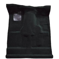 T1206501 Molded Cut Pile Carpet for 1994-2004 Chevy S-10/GMC Sonoma Regular Cab [Jute Backing, Black]