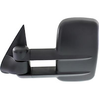 T307054 Textured Black Finish; 1999-02 Chevrolet/GMC Silverado, Sierra; 2000-02 SUV; Manual Towing Mirror; LH