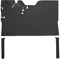 T3742325 1947-55 GM Pickup; Reg Cab; Die-Cut Vinyl Flooring Kit; w/Stock Seat Riser; Auto/3-Speed; Low Hump; 2WD; Gray