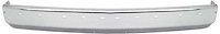 T70015 1988-98 Chevrolet, GMC Truck; Front Bumper; Chrome; with Impact Strip Holes; Without Auxiliary Air Intake Openings