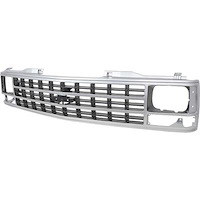 T70054 Front Grille with Single Headlamps 1988-93 Chevy Trucks GMT400