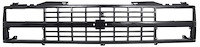 T70055 Grille for 1988-1993 Chevy Truck, 1992-1993 Blazer, Suburban [with Dual Headlamps, Black]