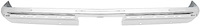 T70397 Rear Bumper 1981-91 Chevy Fleetside Pickup, Blazer, Suburban; Chrome; with Impact Strip Holes