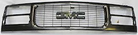 T70462 1994-99 GMC Pickup, Jimmy, Yukon, Suburban; Front Grill; Chrome/Black; w/Dual Headlamps