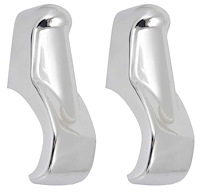 T70549 1960-62 Chevrolet, GMC Pickup, Suburban; Front Bumper Guards; Chrome; Pair