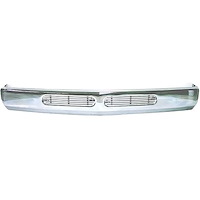 T71101C Front Bumper; 1988-98 Chevrolet, GMC Truck; With Dual Insert; Without Lights; Chrome