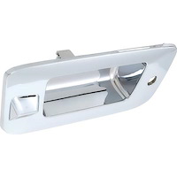 T76048 2007-13 Chevrolet, GMC Truck; Tail Gate Handle Bezel; Chrome; With Key Hole; With Backup Camera Hole