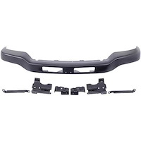 TK1254 Front Bumper; 2003-07 GMC Sierra 1500; With Brackets; Black Paintable Finish