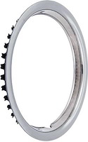 Stainless Steel Round Lip Trim Ring 14 in. x 6 in., 14 in. x 7 in., 1.500 in. Deep